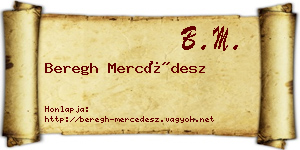 Beregh Mercédesz névjegykártya